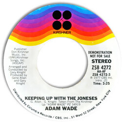 Adam Wade (2) Keeping Up With The Joneses USED VINYL 7INCH 45 RPM PROMO STYRENE STEREO MONO
