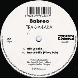Babroo Trak-A-Laka USED VINYL 12INCH 45 RPM