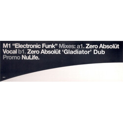 M1 Electronic Funk USED VINYL 12INCH PROMO 45 RPM