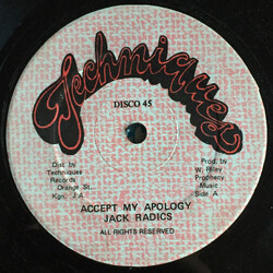 Jack Radics / Red Dragon Accept My Apology / Yu Body Good Vinyl 12" USED