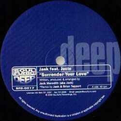 Jask / Jocie Surrender Your Love VINYL 12" USED