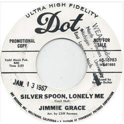Jimmie Grace Silver Spoon, Lonely Me USED VINYL 7INCH 45 RPM PROMO