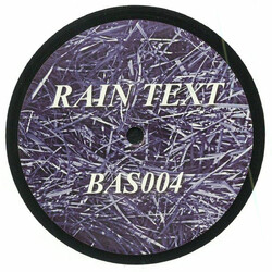Rain Text 2 USED VINYL 12INCH 33 S RPM