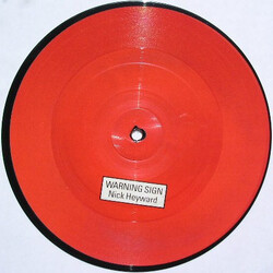 Nick Heyward Warning Sign USED VINYL 7INCH SINGLE 45 RPM PICTURE DISC