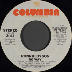 Ronnie Dyson Sara Smile / No Way USED VINYL 7INCH 45 RPM SINGLE PROMO
