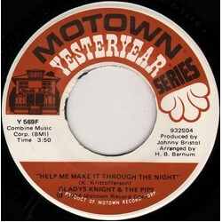 Gladys Knight And The Pips Help Me Make It Through The Night VINYL 7" USED