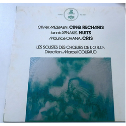 Olivier Messiaen / Iannis Xenakis / Maurice Ohana Cinq Rechants  /  Nuits  /  Cris Vinyl LP USED