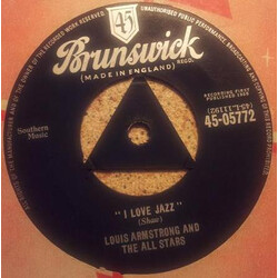Louis Armstrong And His All-Stars "I Love Jazz" / The Mardi Gras March USED VINYL 7INCH 45 RPM SINGLE