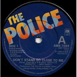 The Police Don't Stand So Close To Me Vinyl 7" USED