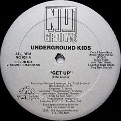 Underground Kids Get Up Vinyl 12" USED