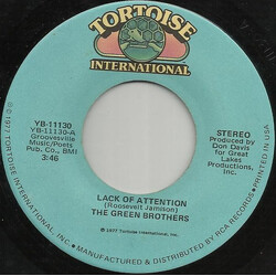 The Green Brothers (2) Lack Of Attention / Sweet Lovin' Woman USED VINYL 7INCH