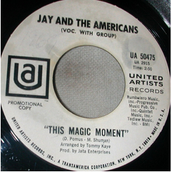 Jay & The Americans This Magic Moment Vinyl 7" USED