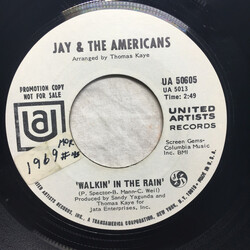 Jay & The Americans Walkin' In The Rain Vinyl 7" USED