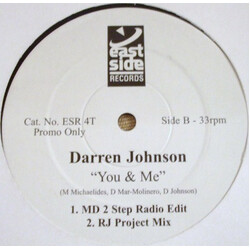 Darren Johnson You & Me USED VINYL 12INCH PROMO 33 S RPM
