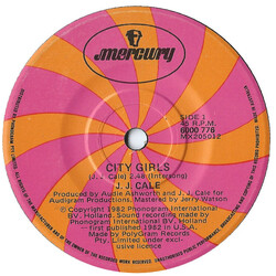 J.J. Cale City Girls USED VINYL 7INCH 45 RPM SINGLE