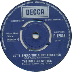 The Rolling Stones Let's Spend The Night Together USED VINYL 7INCH 45 RPM SINGLE