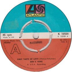 Ben E. King First Taste Of Love Vinyl 7" USED