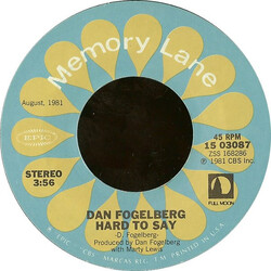Dan Fogelberg Same Old Lang Syne / Hard To Say USED VINYL 7INCH 45 RPM REISSUE