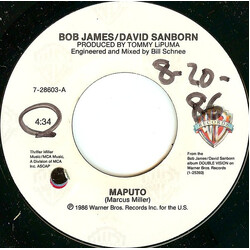 Bob James / David Sanborn Maputo USED VINYL 7INCH 45 RPM