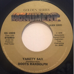 Boots Randolph Yakety Sax USED VINYL 7INCH 45 RPM SINGLE REISSUE