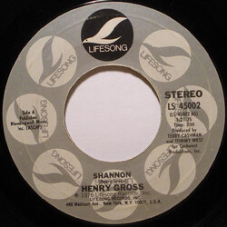Henry Gross Shannon USED VINYL 7INCH 45 RPM SINGLE STYRENE