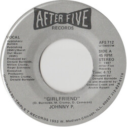 Johnny P. Girlfriend USED VINYL 7INCH 45 RPM STEREO