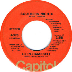 Glen Campbell Southern Nights USED VINYL 7INCH 45 RPM SINGLE