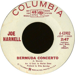 Joe Harnell Bermuda Concerto USED VINYL 7INCH 45 RPM PROMO
