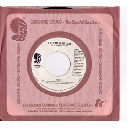 Fire (5) Let's Make It Last USED VINYL 7INCH 45 RPM PROMO STYRENE