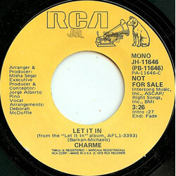 Charme (2) Let It In USED VINYL 7INCH 45 RPM SINGLE PROMO STYRENE STEREO MONO