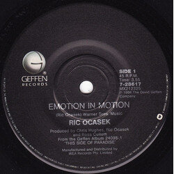 Ric Ocasek Emotion In Motion USED VINYL 7INCH 45 RPM SINGLE