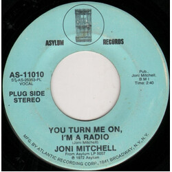 Joni Mitchell You Turn Me On, I'm A Radio USED VINYL 7INCH 45 RPM STEREO MONO PROMO