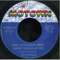 The Supremes When The Lovelight Starts Shining Through His Eyes VINYL 7" USED