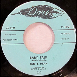 Jan & Dean Baby Talk Vinyl 7" USED