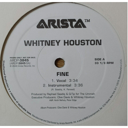 Whitney Houston Fine Vinyl 12" USED