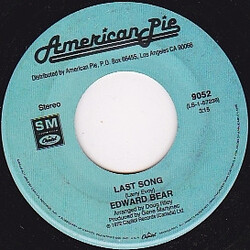 Edward Bear / Bob Welch Last Song / Ebony Eyes USED VINYL 7INCH 45 RPM SINGLE STEREO