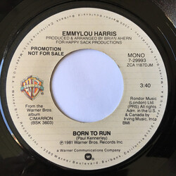 Emmylou Harris Born To Run USED VINYL 7INCH 45 RPM SINGLE PROMO STEREO MONO