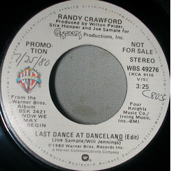 Randy Crawford Last Dance At The Danceland USED VINYL 7INCH SINGLE PROMO