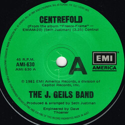 The J. Geils Band Centrefold USED VINYL 7INCH 45 RPM SINGLE