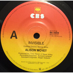 Alison Moyet Invisible USED VINYL 7INCH 45 RPM SINGLE