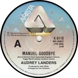 Audrey Landers Manuel Goodbye USED VINYL 7INCH SINGLE 45 RPM