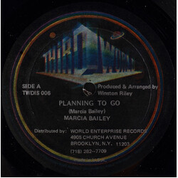 Marcia Bailey / Vic Taylor Planning To Go / A Man Can't Hold A Woman USED VINYL 12INCH 45 RPM SINGLE