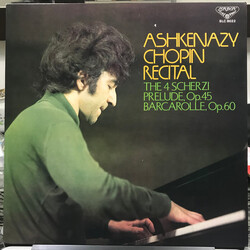 Frédéric Chopin / Vladimir Ashkenazy Ashkenazy Chopin Recital: The 4 Scherzi / Prelude Op.45 / Barcarolle Op.60 Vinyl LP USED
