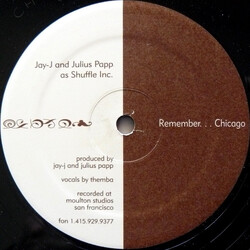 Jay-J / Julius Papp / Shuffle Inc. Remember... Chicago / New York VINYL 12" USED