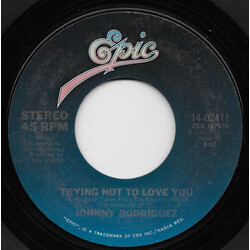 Johnny Rodriguez (4) Trying Not To Love You USED VINYL 7INCH 45 RPM SINGLE STYRENE