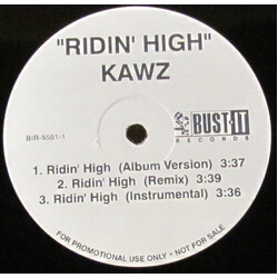 Kawz Ridin' High USED VINYL 12INCH 45 RPM SINGLE PROMO