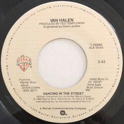 Van Halen Dancing In The Street USED VINYL 7INCH 45 RPM SINGLE