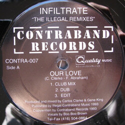 Infiltrate The Illegal Remixes USED VINYL 12INCH