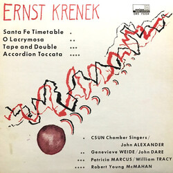 Ernst Krenek Santa Fe Timetable / O Lacrymosa / Tape And Double / Accordion Toccata Vinyl LP USED
