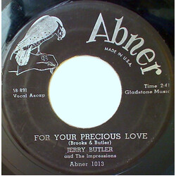 Jerry Butler / The Impressions For Your Precious Love / Sweet Was The Wine USED VINYL 7INCH 45 RPM
